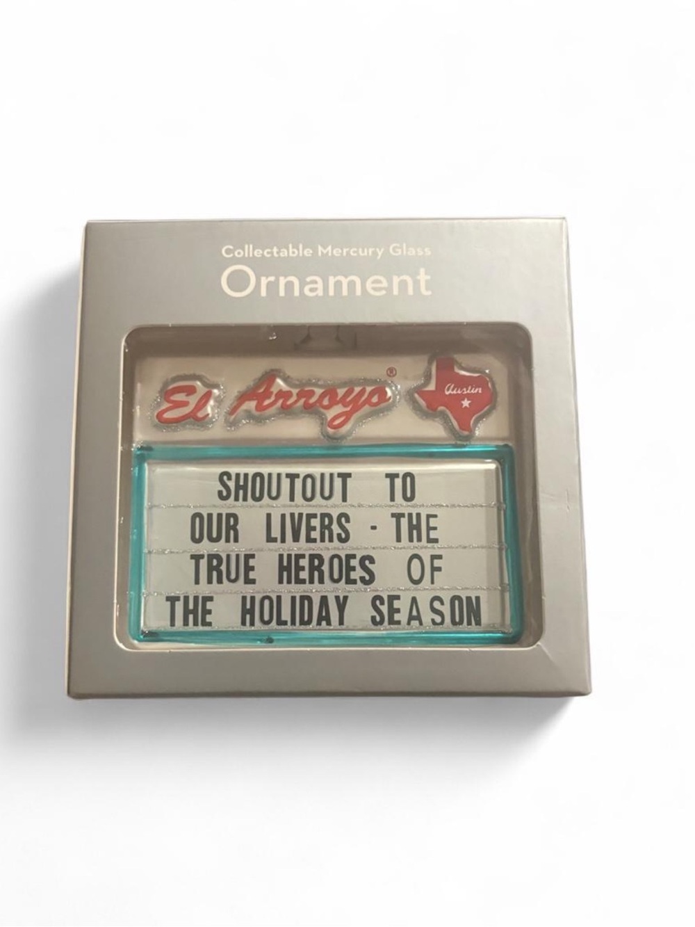 New El Arroyo Collectable Mercury Glass Ornament